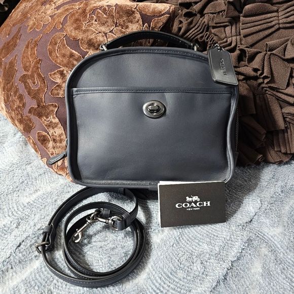 Coach Lunchbox Satchel Crossbody Purse with Top Handle, Vintage Archive Revival - Picture 2 of 7